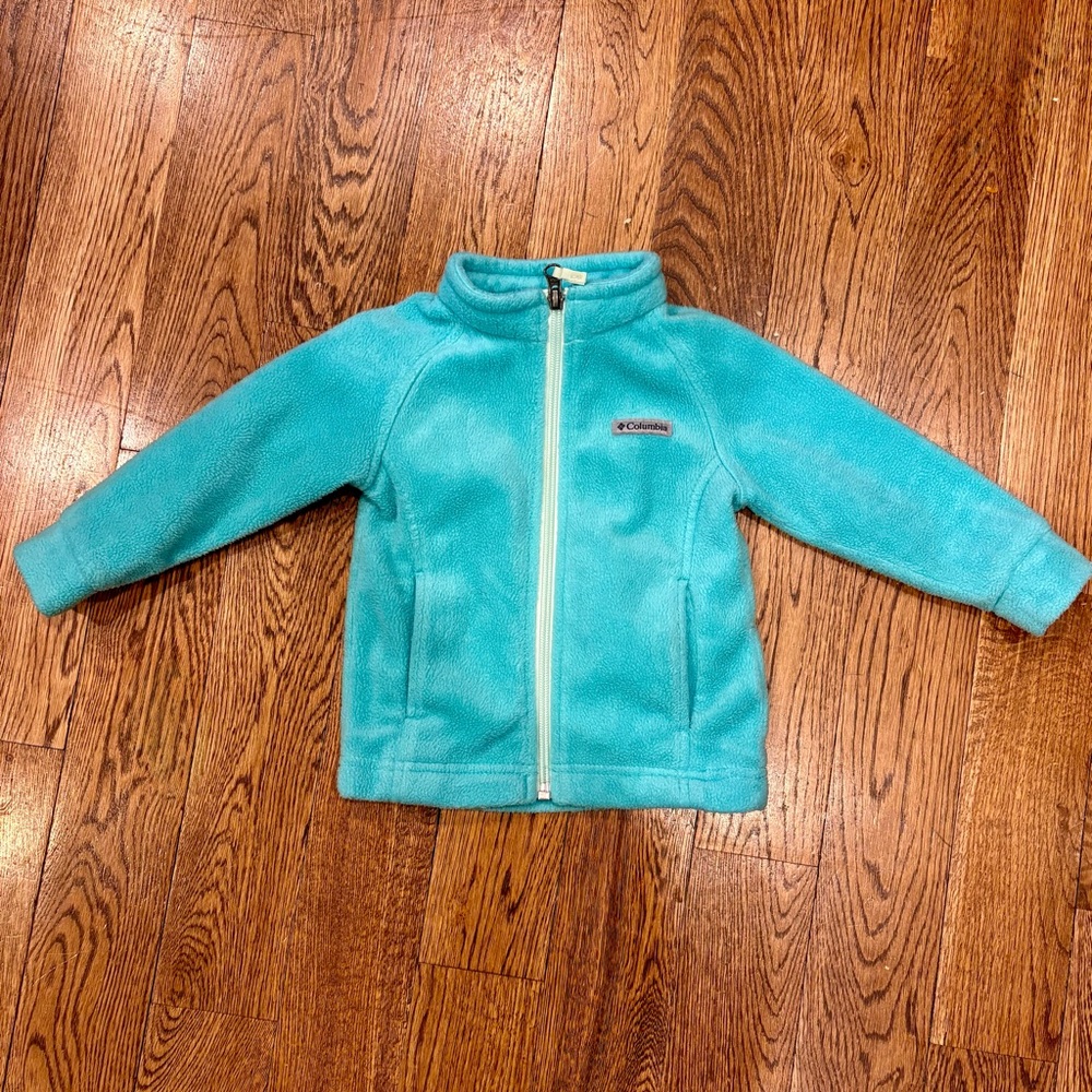 Columbia Aqua Blue Fleece Jacket